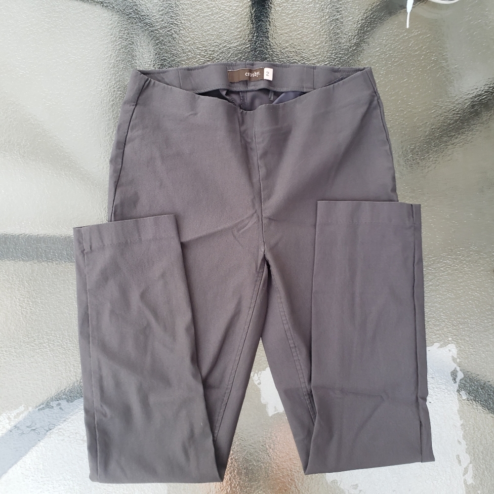 Women's gray career crops 2